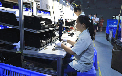 Shenzhen songrui electric door &amp; window systems Co., Ltd خط إنتاج المصنع